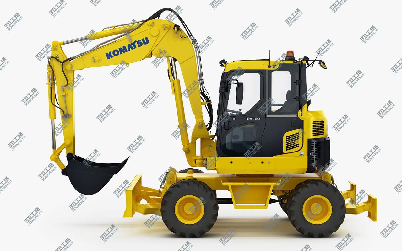 images/goods_img/202104091/3D Wheeled Excavator Komatsu PW98MR-8 New 2/5.jpg